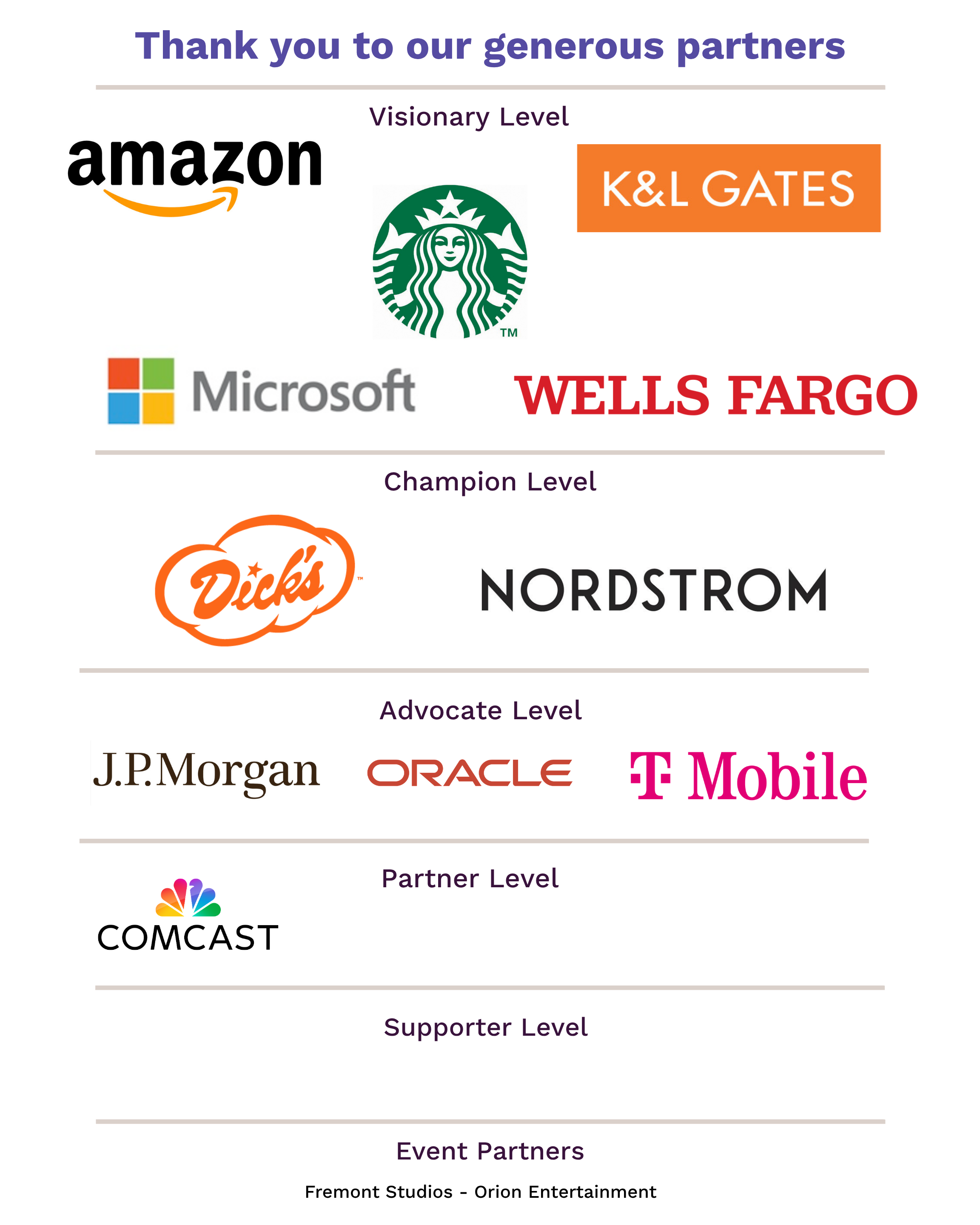 Sponsor logos 